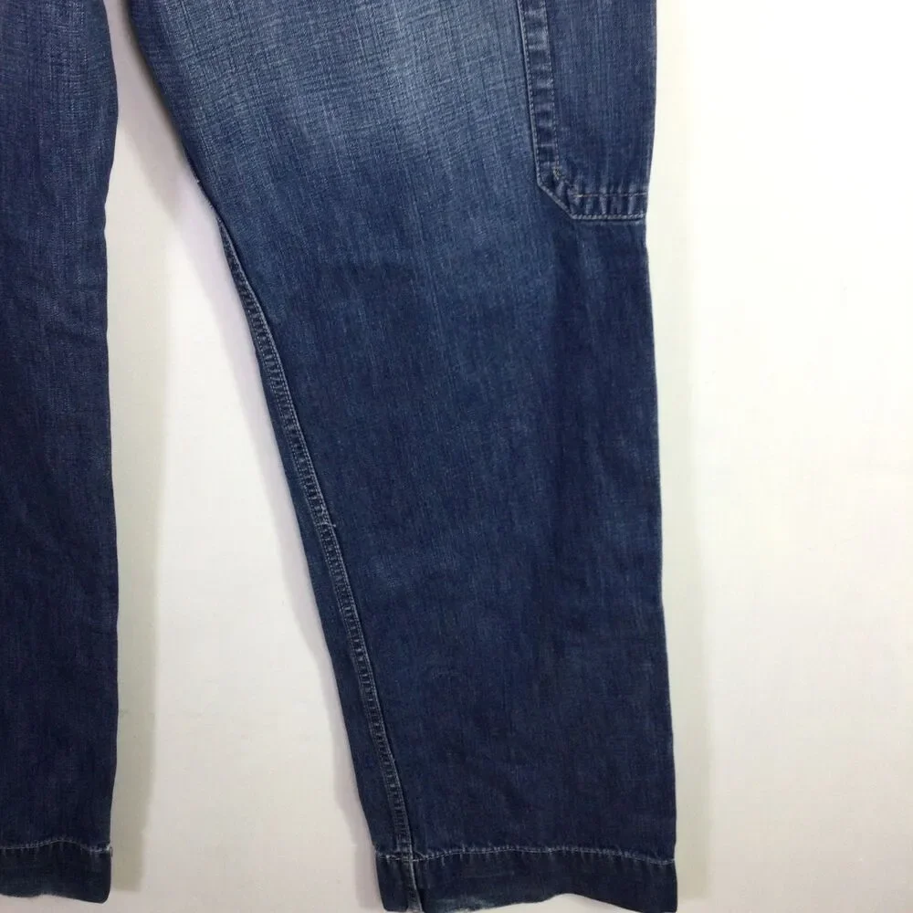 Polo Ralph Lauren Jeans Co Mens Cargo Carpenter Vintage Jeans Blue Size 34
